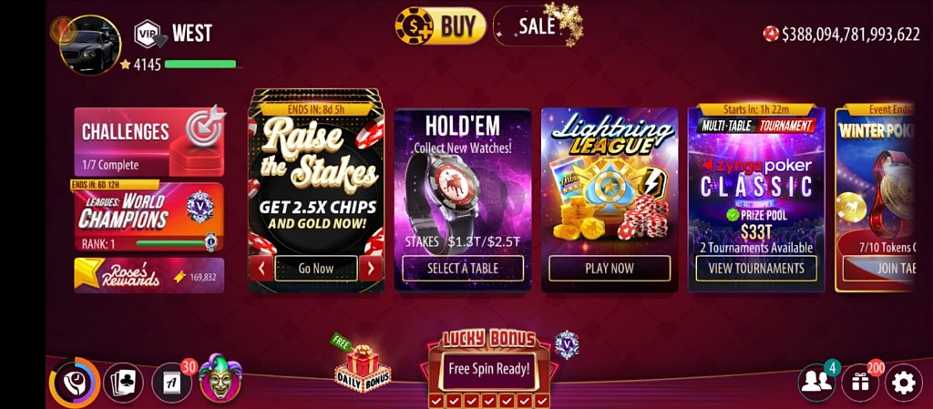 Zynga Poker account with 388 Trillion chips available for sale — buy chips for zynga poker at legittchips.com